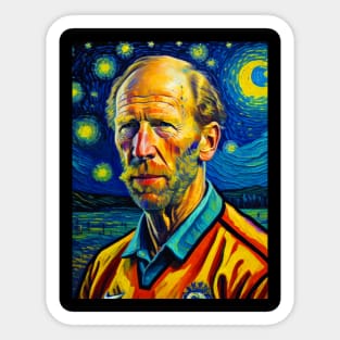 SIR BOBBY in starry night Sticker